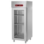 Ventileret Industrifryser 700 Liter – 1 Glasdør GN 2/1 | Professionel Displayfryser