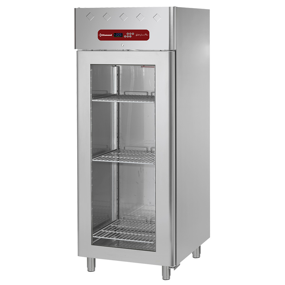 Ventileret Industrifryser 700 Liter – 1 Glasdør GN 2/1 | Professionel Displayfryser