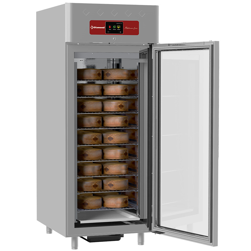Modningsskab til Ost 850 Liter – 230V – Glasdør & Touch Screen