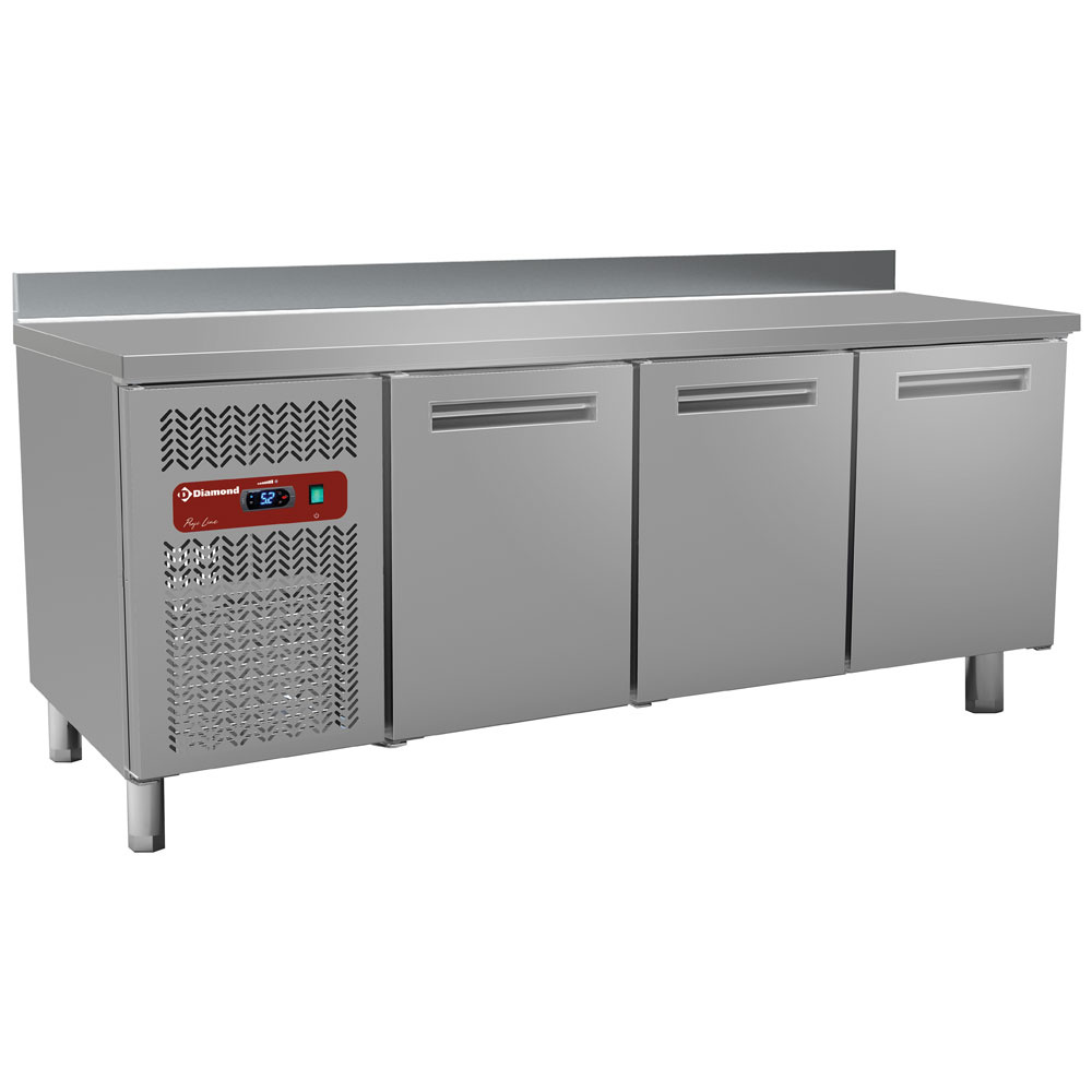 Kølebord – 3 Døre – 395L – 230V – m. 100mm Bagkant