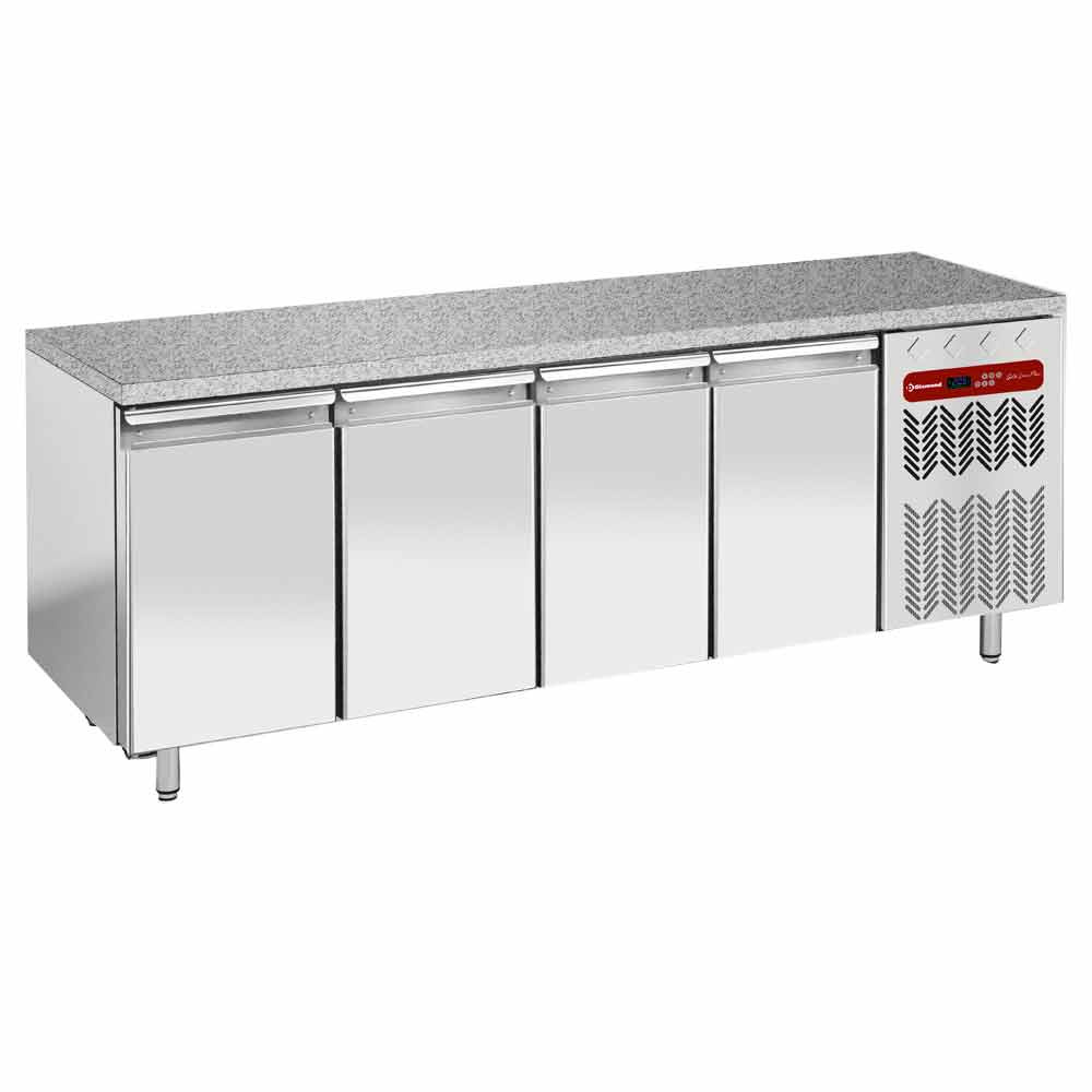 Frysebord m. Granitplade – 4 Døre EN 600x400 – 0,73 kW – 230V