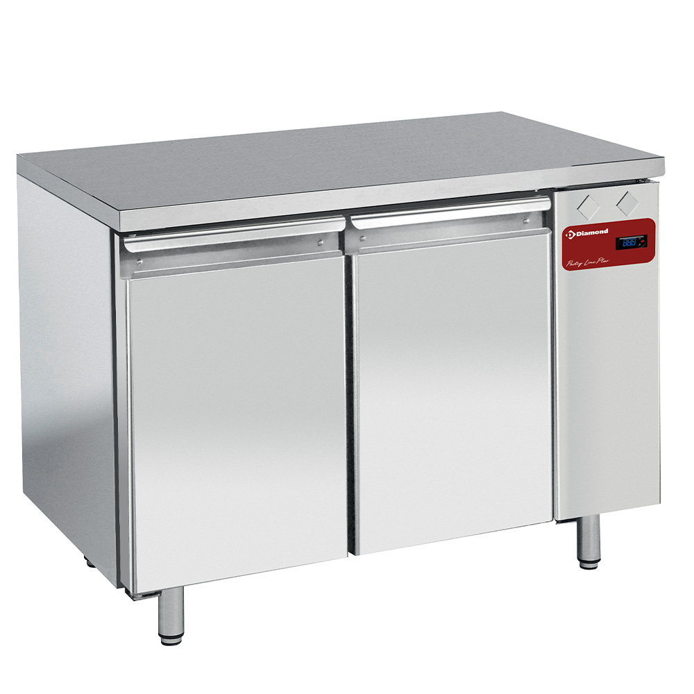 Frostbord EN 600x400 – 2 Døre – AISI 304 – 230V – Uden Gruppe