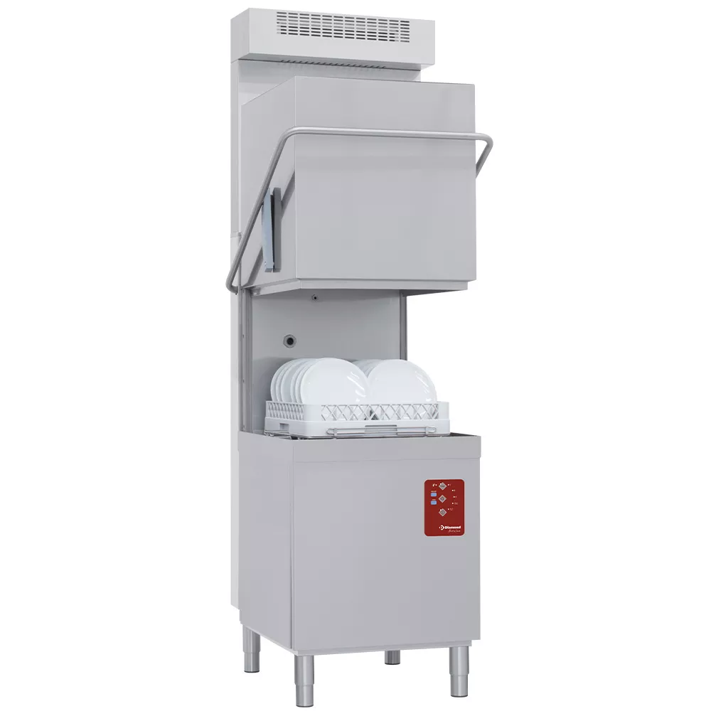 Hætteopvaskemaskine 500x500 mm - med HRS Dampkondensator & Break Tank – 400 V