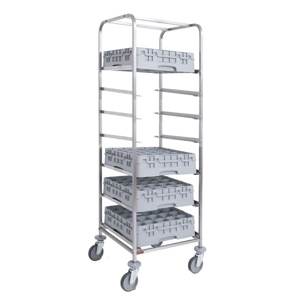 Stikvogn til Opvaskekurve – 7 Niveauer – 500x500 mm – Rustfrit Stål