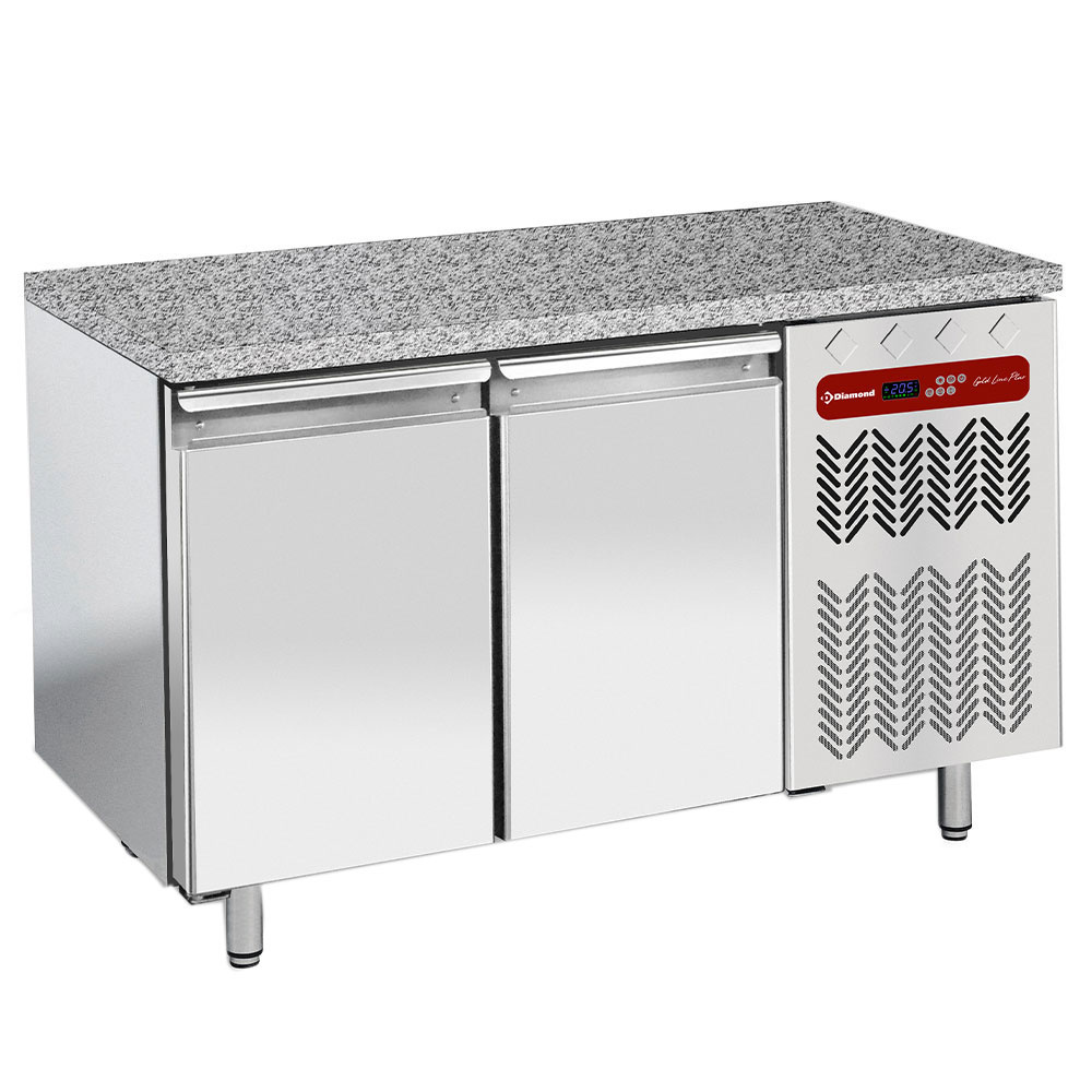 Kølebord m. Granitplade – 2 Døre EN 600x400 – Energiklasse A – 230V