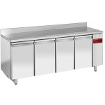 Frysebord med Stænkkant – 4 Døre GN 1/1 – Uden Motor (Centralkøl) – 2040 mm