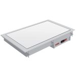 Hvid vitrokeramisk drop-in varmeplade – 2 x GN 1/1