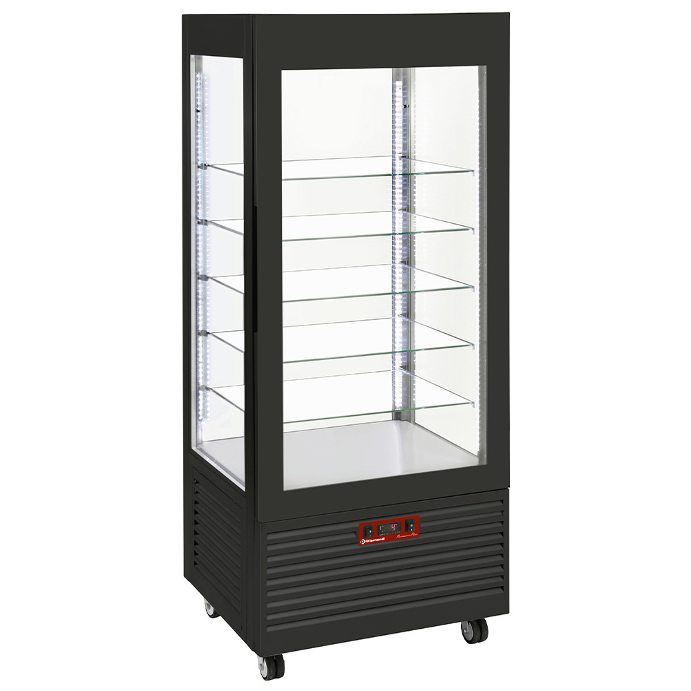 Frysemontre – 4 Glassider – 480L – Sort – Energiklasse B
