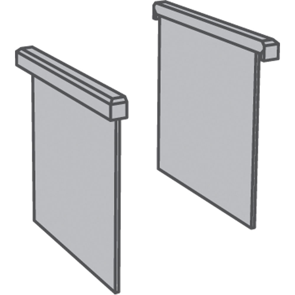 Lateralpanel (Venstre) – Afslutningspanel til Serveringsmodul – 65 x 800 mm