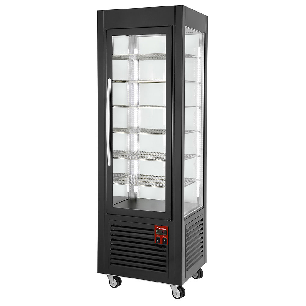 Panoramisk Frysemontre – 360L – Sort – Energiklasse B – -18°C