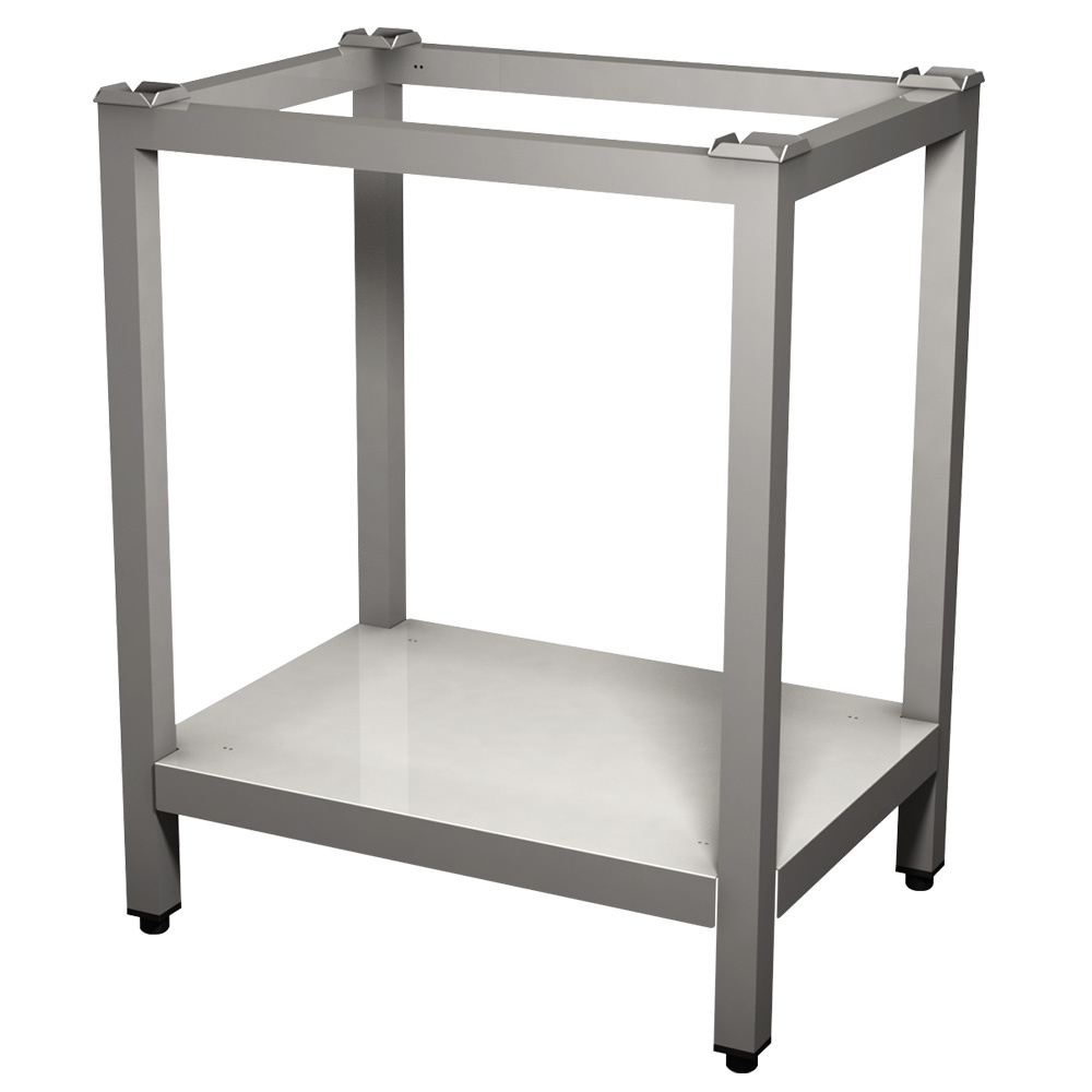 Rustfrit Understel til Ovn – 720x585x820 mm – AISI 304 med Hylde & Justerbare Fødder