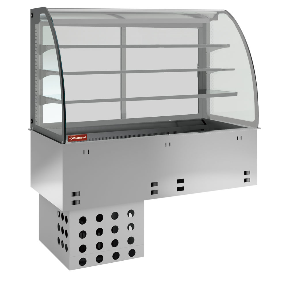 Lukket Kølemontre med Brønd – 4x GN 1/1 – 1455 mm – Indbygget Kompressor