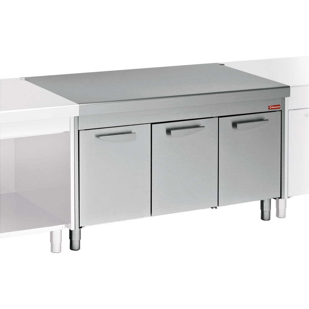 Neutralt Modul med Underskab – 750 x 800 x 900 mm – Rustfrit Stål