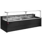 Sort Køledisk 1500 mm – Venice Line – 90° Lige Glas med Gasfjedre - Diamond Line Sort Køledisk 1500 mm – Venice Line – 90° Lige Glas med Gasfjedre