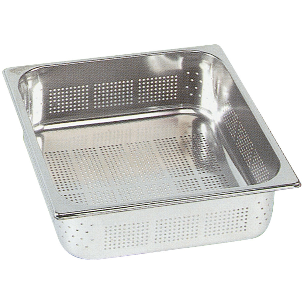 Perforeret GN 2/3 Kantine - 65 mm Dybde (Rustfrit Stål AISI 304)