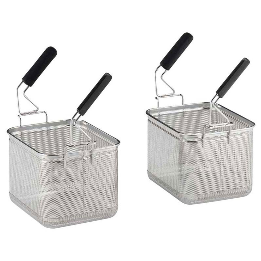Sæt med 2 pastakurve til 40L pastakoger – GN 1/2 – 275 x 230 x 210 mm – Rustfrit stål