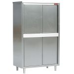 Rustfrit højskab med skydelåger – 1600 x 600 x 2000 mm – AISI 441 - Diamond Line Rustfrit højskab med skydelåger – 1600 x 600 x 2000 mm – AISI 441
