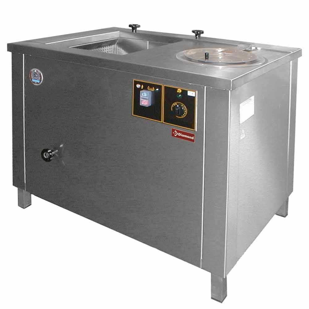 grøntsagsvasker og centrifuge – 100 liter – AISI 304 – 20 kg/t