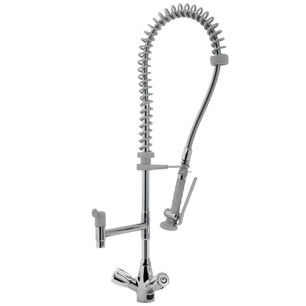 Rustfri forbruser med armatur og mixer – Heavy-Duty – 800 mm