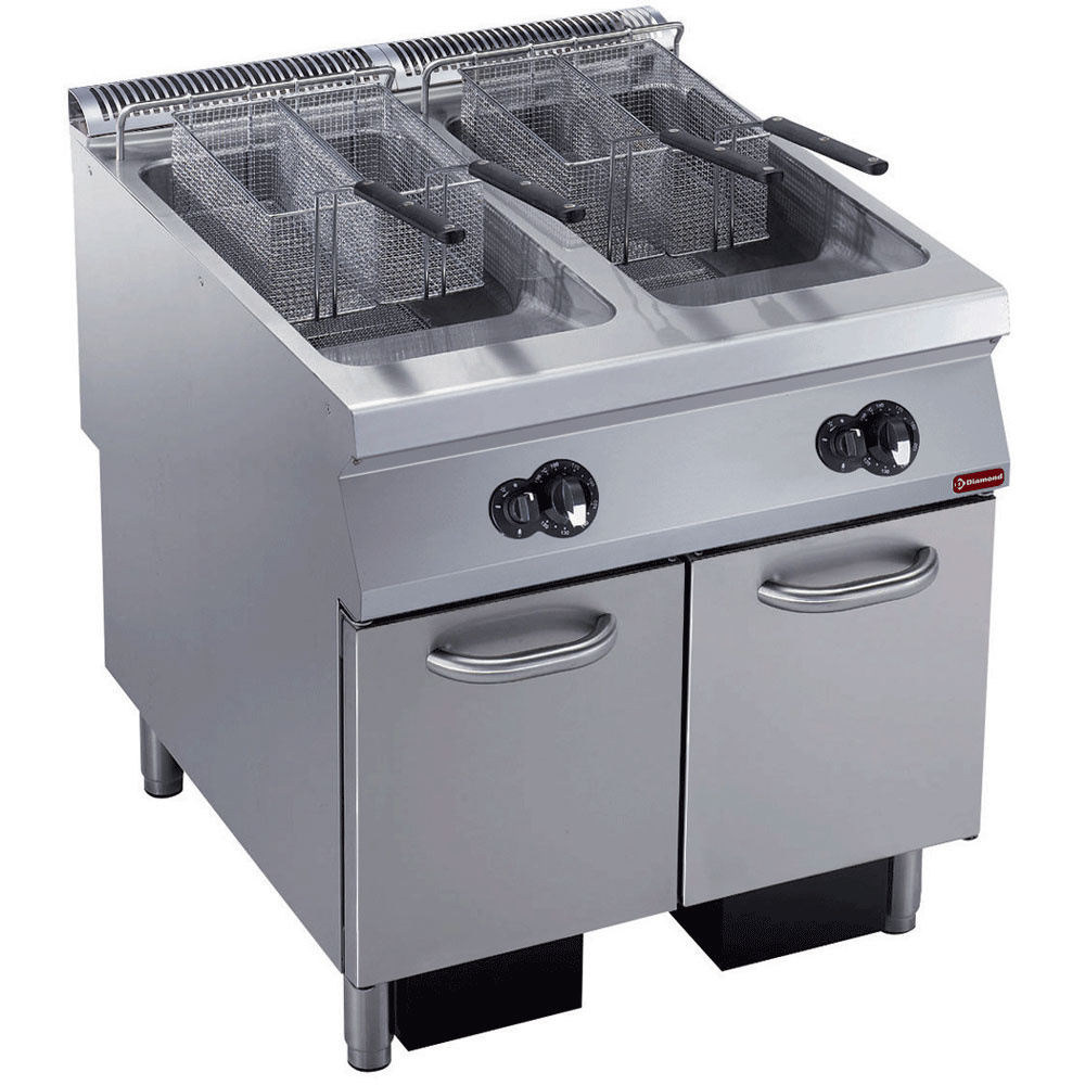 Gasfriture 2 x 23L "Y" – Udvendige brændere – 36.115 kcal/t – AISI 304
