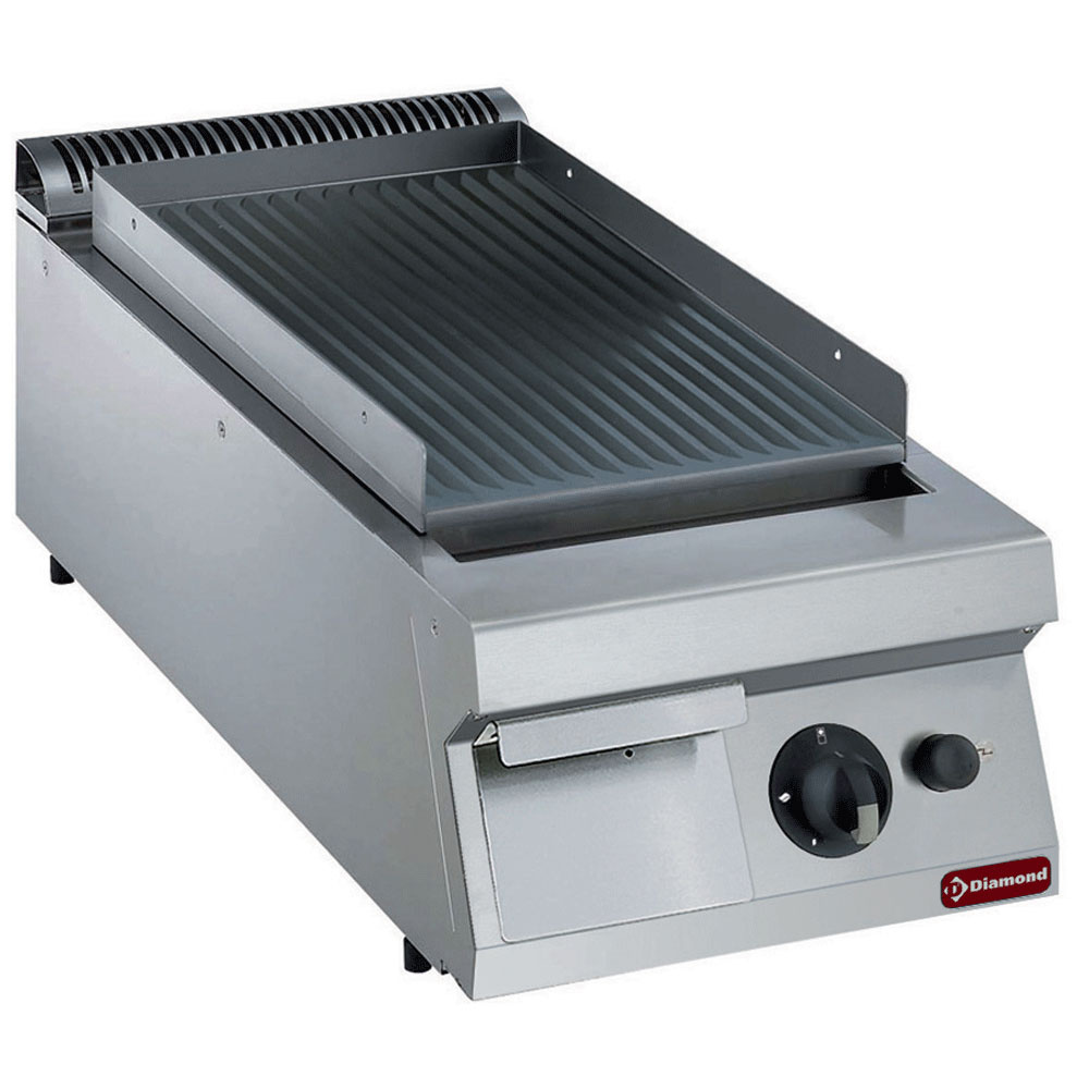 Gasstegeplade – Riflet overflade – TOP – 8.600 kcal/t – AISI 304 – 400 mm