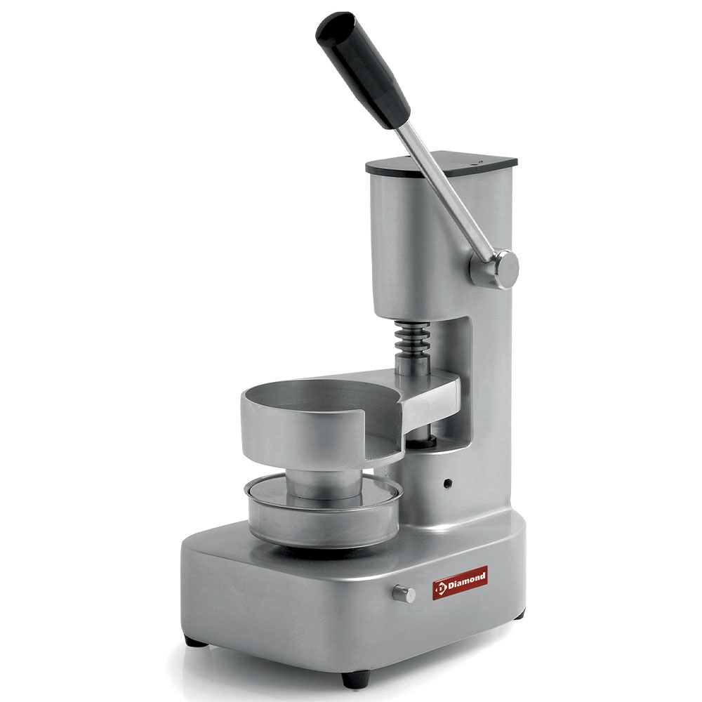 Manuel Hamburgerpresser – Ø 100 mm – Eloxeret Aluminium – Kompakt Model