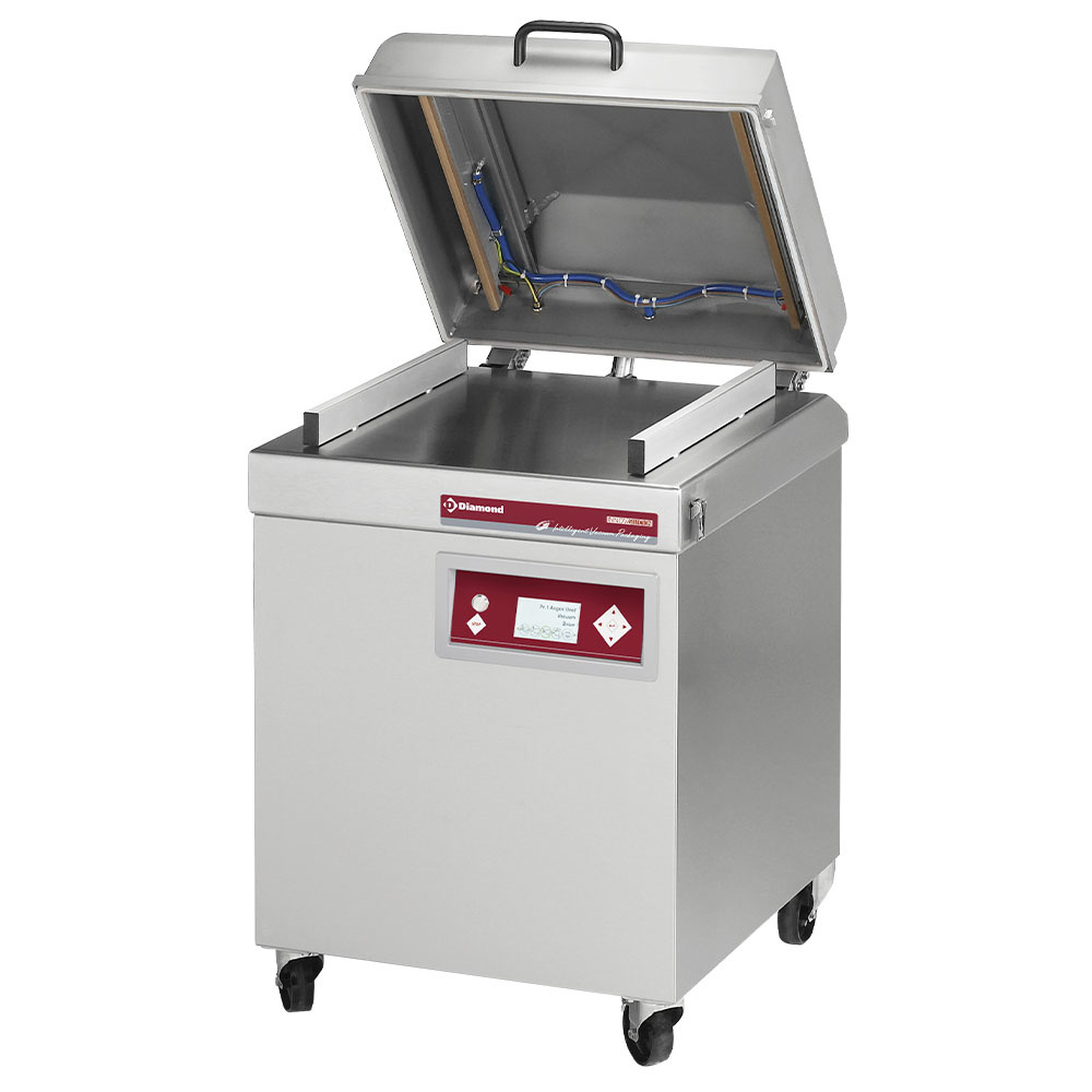 I.V.P. Gulvmodel Vakuumpakker – 63 m³/h Busch Pumpe – Låg i Rustfrit Stål – 2 x 520 mm Svejsebar – 400V