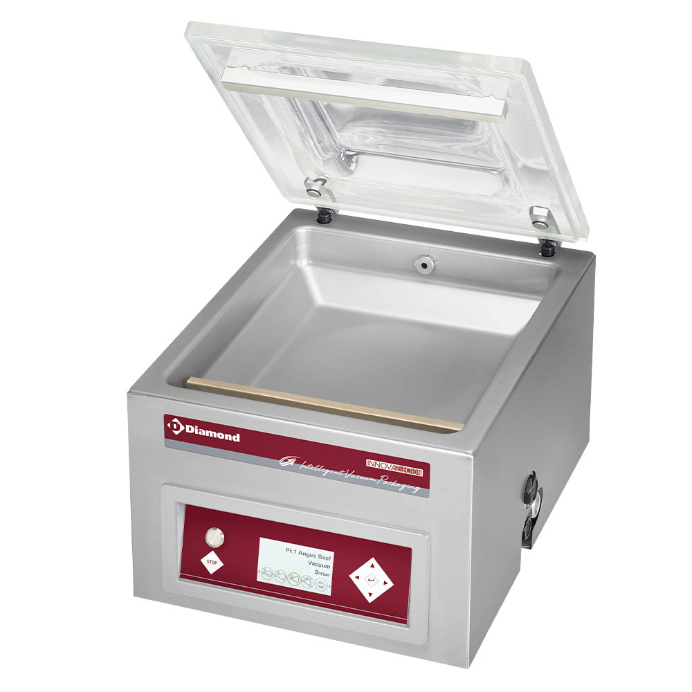 I.V.P. Vakuumpakker med Kammer – 16 m³/h Busch Pumpe – LCD Farvedisplay