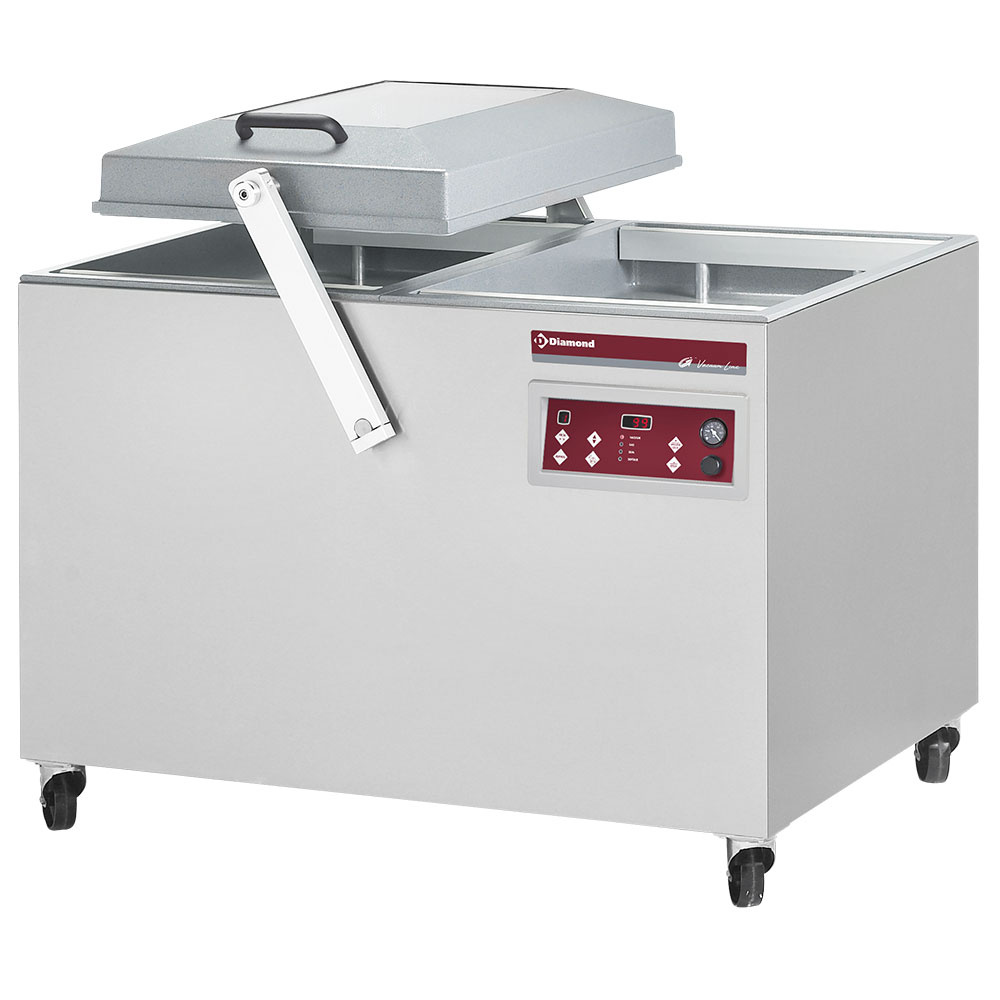 Dobbeltkammer Vakuumpakker – 100 m³/h Busch Pumpe – 4 x 550 mm Svejsebar – Industriel Gulvmodel – 400V