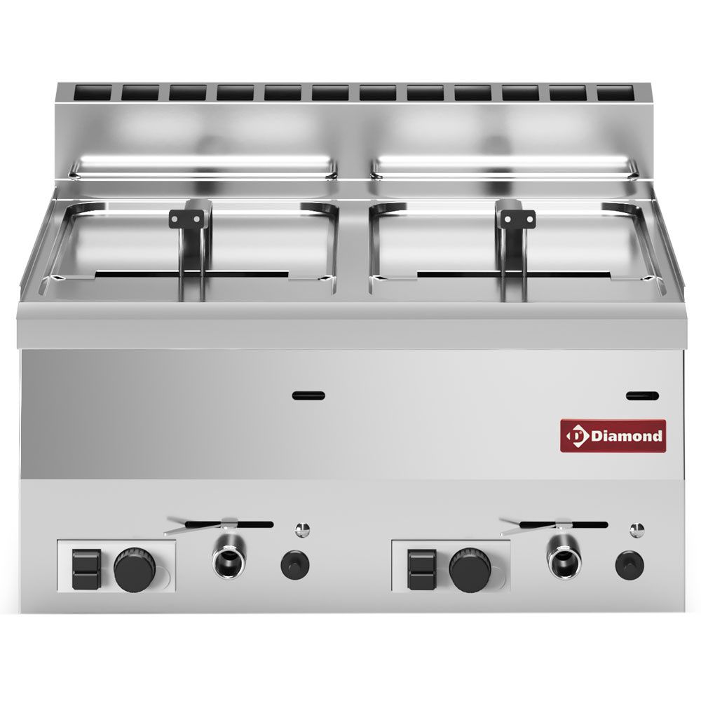 Gas friture 2 x 8 liter – PRO 600 EVO – 600 mm – 11700 kcal/h