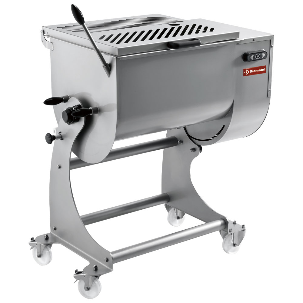 Kødblander – 80 kg Kapacitet – 2 Blandearme – AISI 304 – 400V – Inkl. Timer