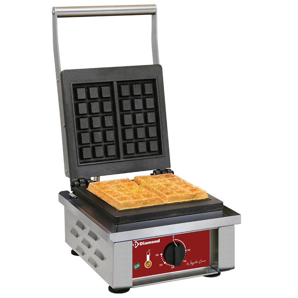 Elektrisk Vaffeljern – Bruxelles-model (3x5) – Robust Støbejern & Rustfrit Stål
