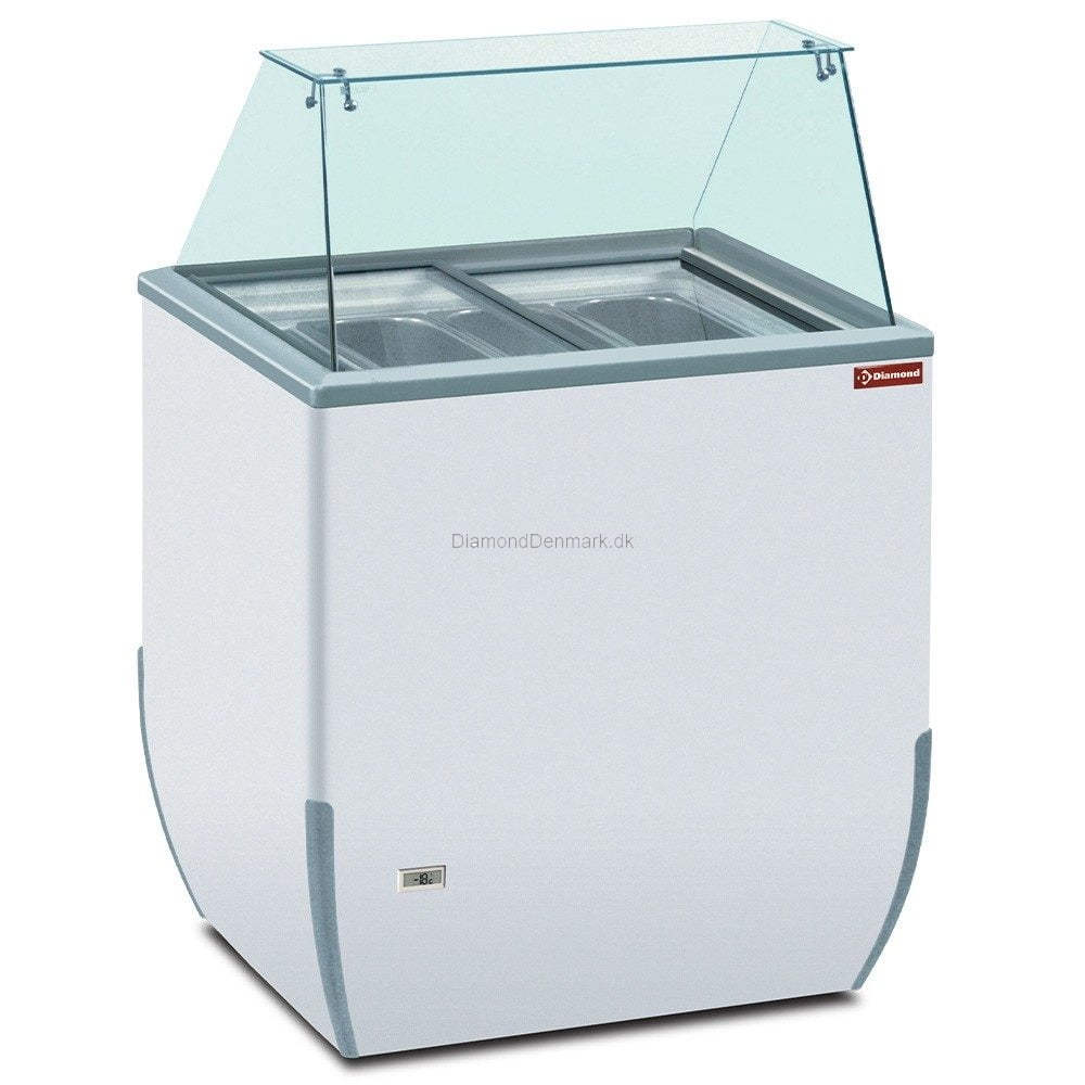 Kompakt Isdisk med Lige Glas (4 Kantiner) - Energiklasse A