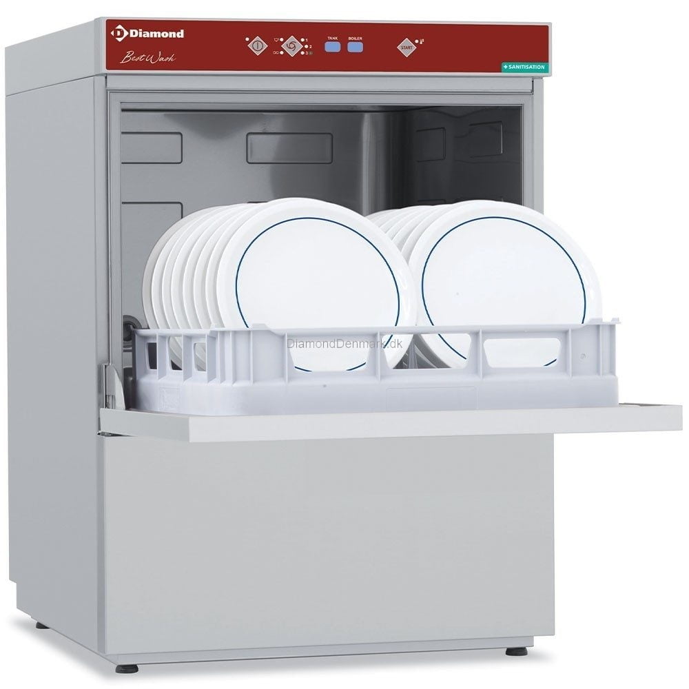 Full-Hygiene Opvasker 500x500 mm – med Afløbspumpe – 8,2 kW - 400 V