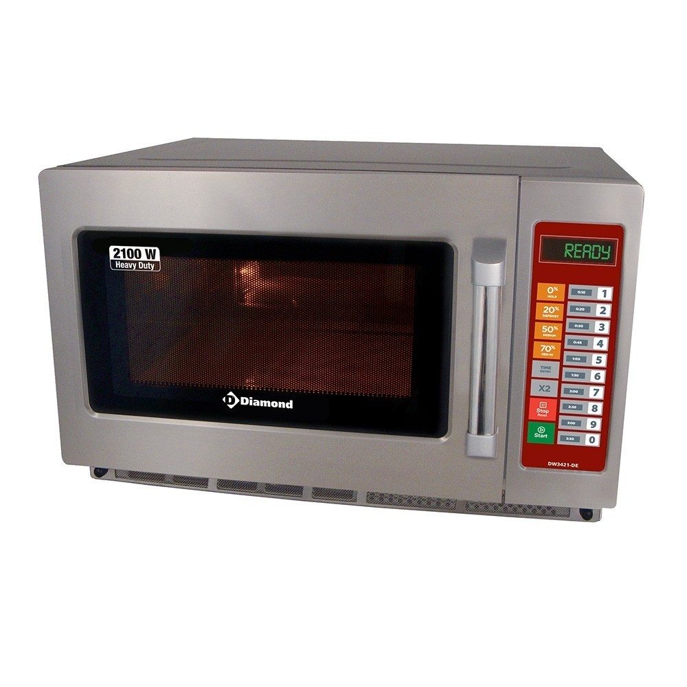 Mikrobølgeovn 2100W - 34 Liter Digital (Heavy Duty, GN 2/3, Rustfrit Stål)