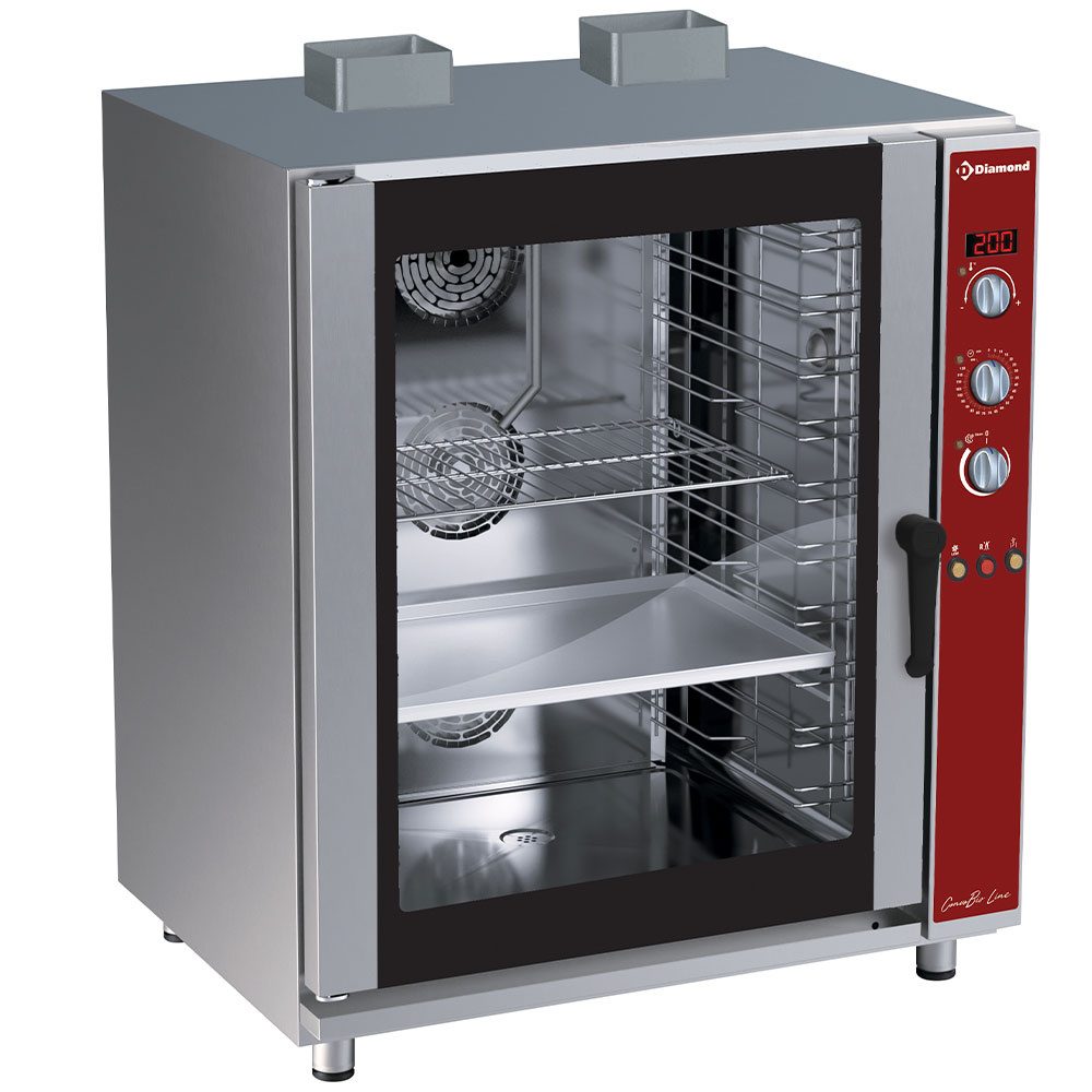 Stor Konvektionsovn 10x GN 1/1 & EN 600x400 - Automatisk Fugt (14 kW)
