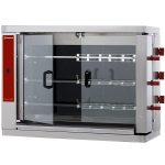 Vitrokeramisk Kyllingegrill 110 cm – 3 spyd (18 kyllinger, AISI 304 stål)