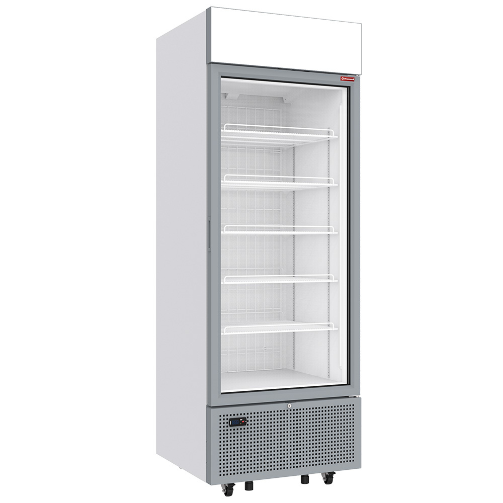 Displayfryser 646 L med Lysskilt – Hvid - B745 x D820 x H2086 mm