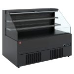 Åben impulskøler – Sort – Lav model m/natgardin - B1315 x D902 x H1150 mm