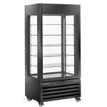 Konditorvitrine – 600 L – Sort – Energiklasse A – B900 x D650 x H1900 mm