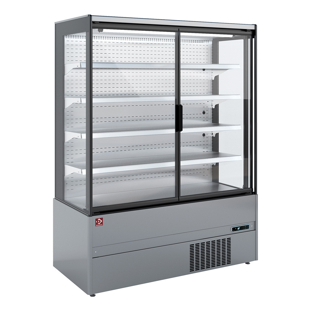 Vægkøler med 2 glasdøre – Rustfrit stål (AISI 304) – Thermopane® - B866 x D665 x H1920 mm