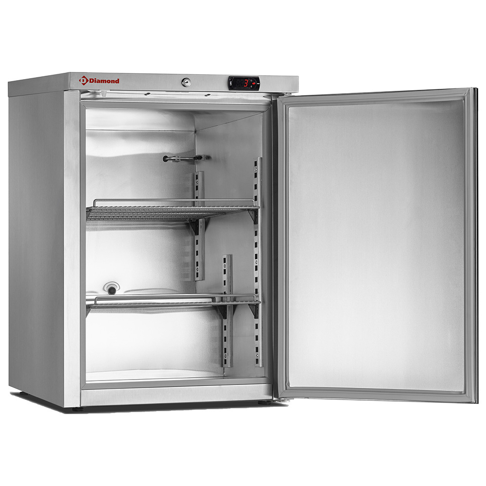 Underbordsfryseskab 150 L – Rustfrit Stål – Kompakt - B600 x D600 x H835 mm