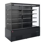 Vægkøler med 3 glasdøre – Sort – Dobbelt kompressor - B1935 x D852 x H1920 mm