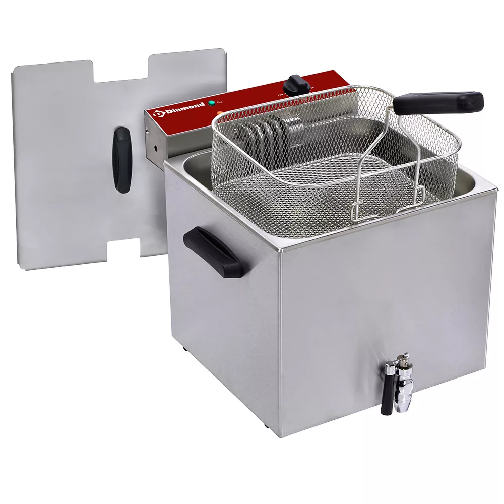 Elektrisk Bordfrituregryde 12 Liter med Hane – 6,4 kW