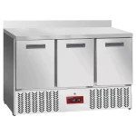 Kølebord med Bagkant Compact Line EVO – 3 Døre GN 1/1 – B1365 x D700 x H880/980 mm