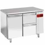 Kølebord til Ekstern Kompressor – 1 Dør & 2 Skuffer GN 1/1 – B1145 x D700 x H880/900 mm