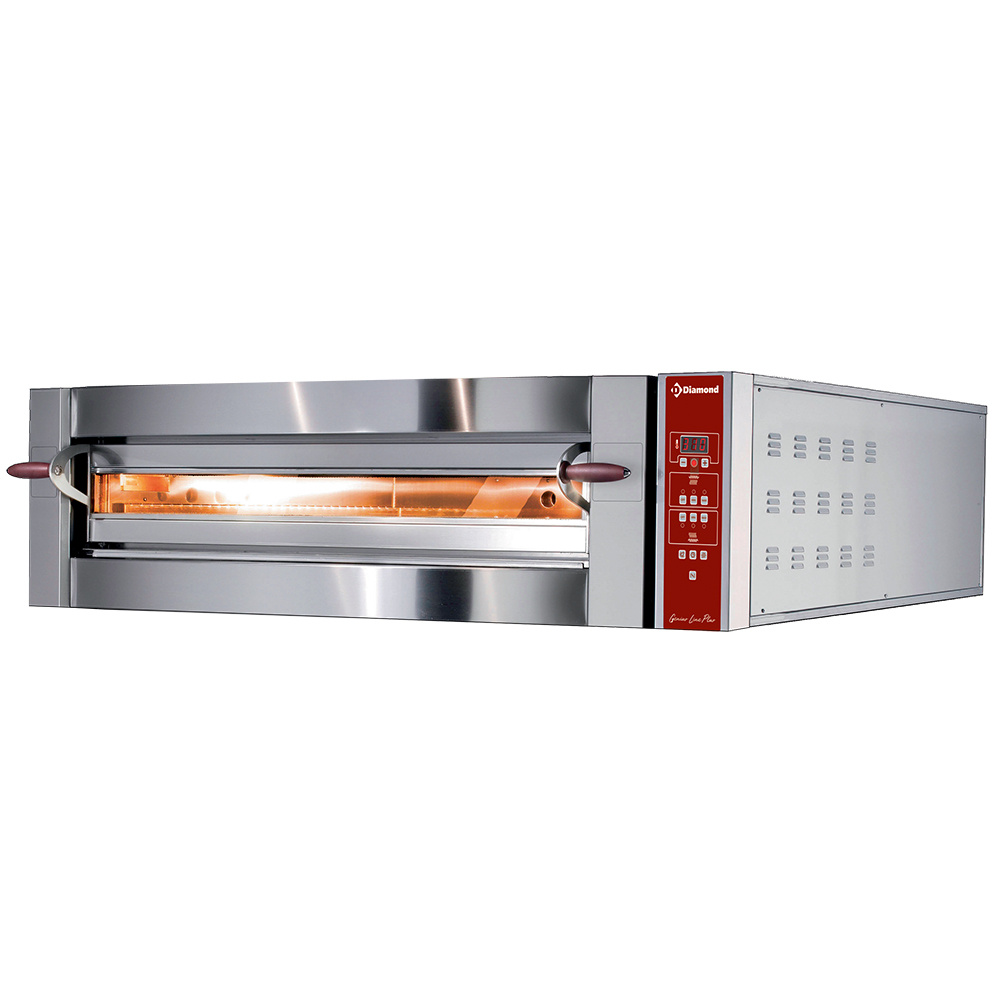 Elektrisk pizzaovn – 1 kammer – 6 pizzaer (Ø 350 mm) – 1550 x 1100 mm