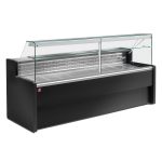 Køledisk med Lige Glas (90°) – Sort – 3000 mm – Statisk Køl