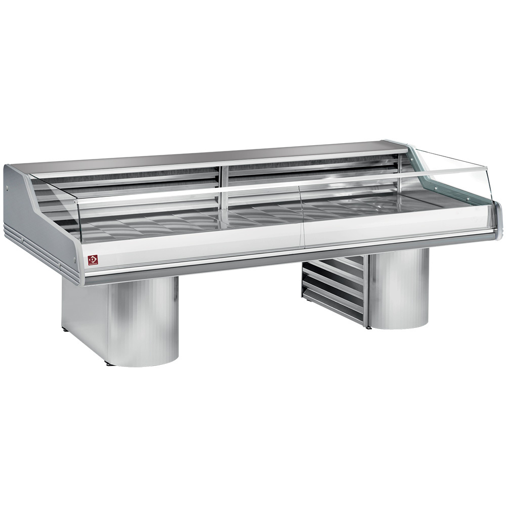 Selvbetjenings-køledisk – 3500 mm – AISI 316 Syrefast – 2 Kompressorer