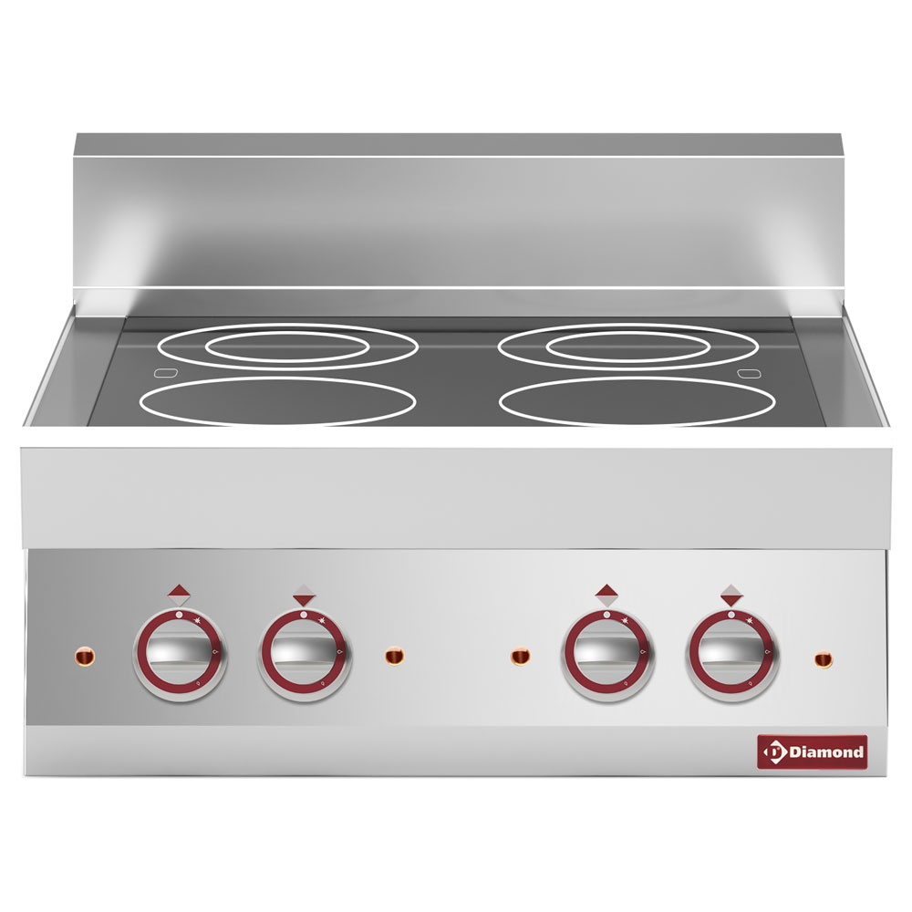 Elektrisk glaskeramisk kogeplade Alpha 650 – 4 zoner – 9,2 kW